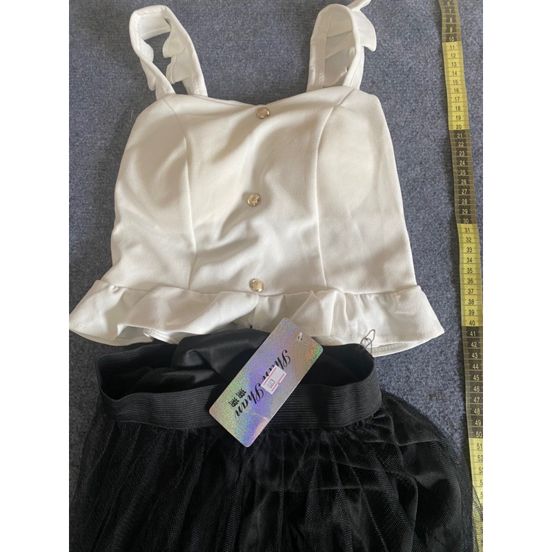 Set áo mút ngực và váy lưới > 57kg