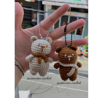 Móc khoá len Gấu mini