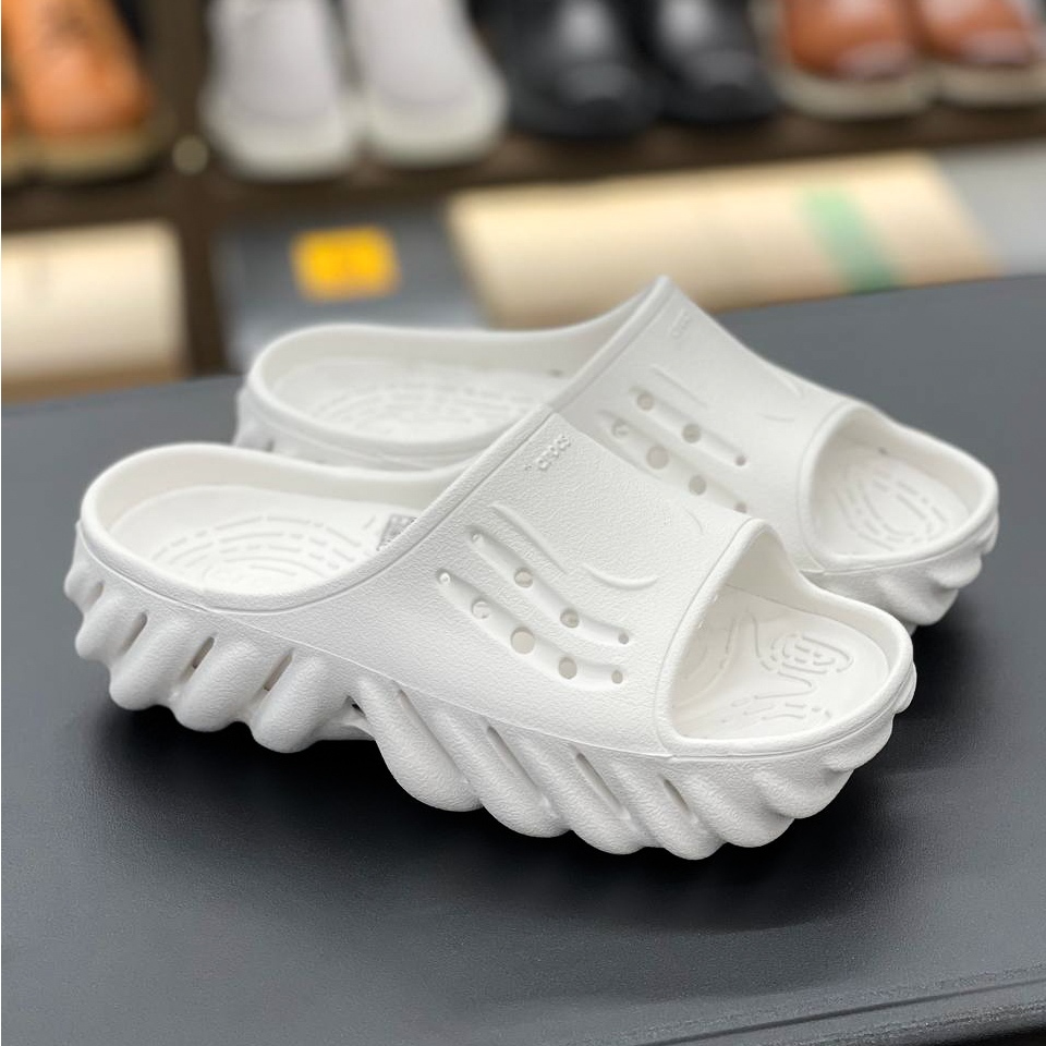 Dép Cross Unisex Echo Slide - Đệm Foam Êm Ái - Quai Ngang Cho Nam Và Nữ - PES - Sấu Vui Vẻ