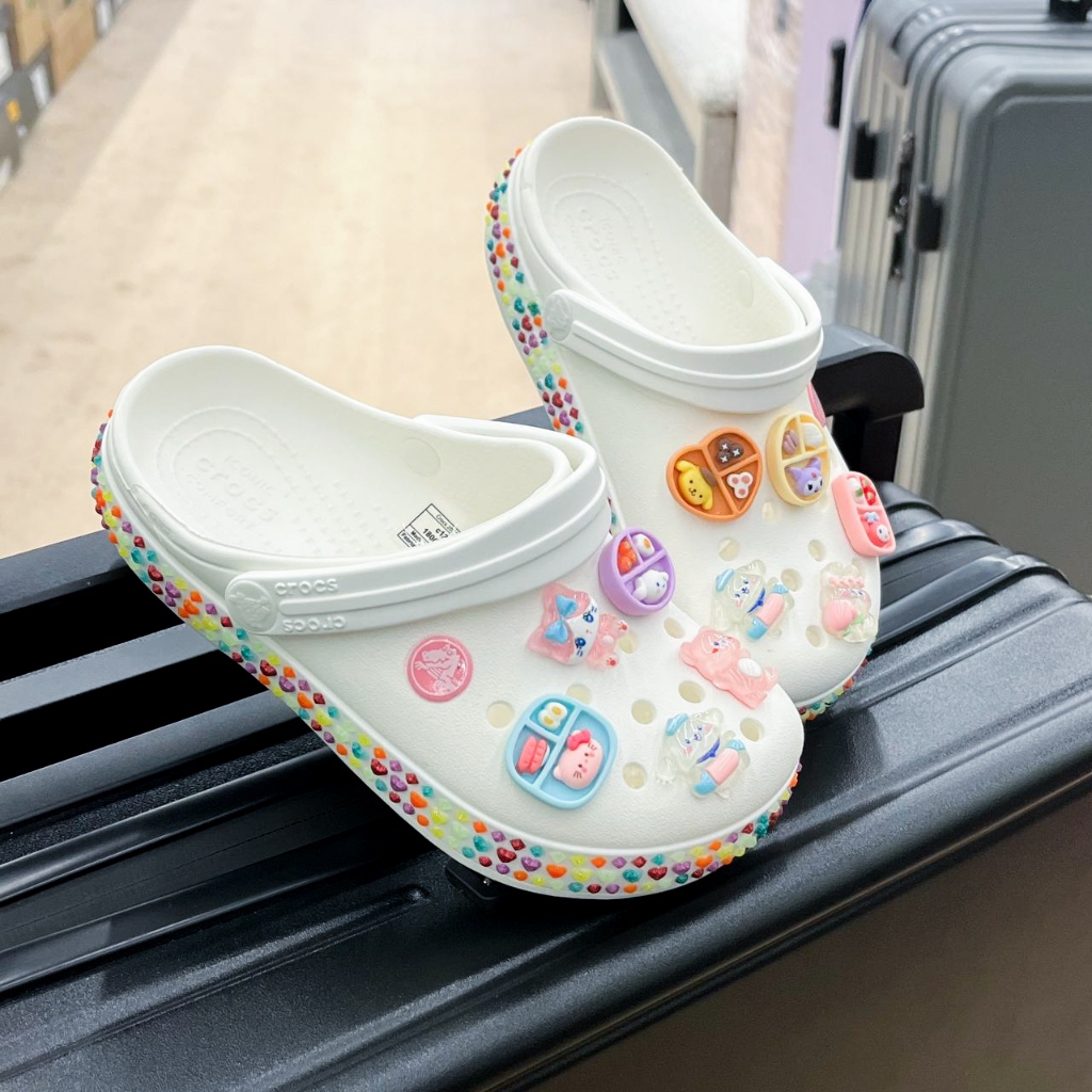 BCHK - Dép Trẻ Em Crocband 1.0 Chính Hãng - Item Cho Bé trai Và Bé Gái - Tặng 6 JIbbitz Ngẫu Nhiên - Sấu Vui Vẻ