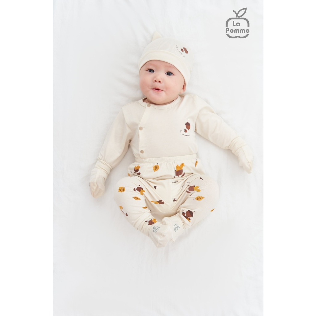 Mũ sơ sinh La Pomme Sóc nâu và hạt dẻ - Be