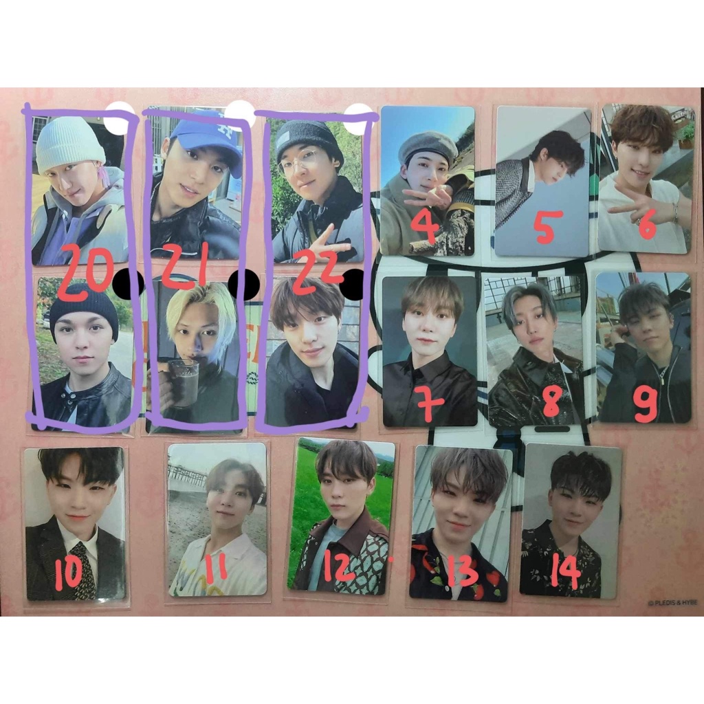 Bộ ảnh thẻ bo góc card nhóm nhạc SEVENTEEN - đọc kĩ mô tả trước khi mua
