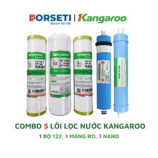 Trọn bộ 5 lõi lọc nước Kangaroo chính hãng dùng cho máy lọc nước Kangaroo KG102A VERTU