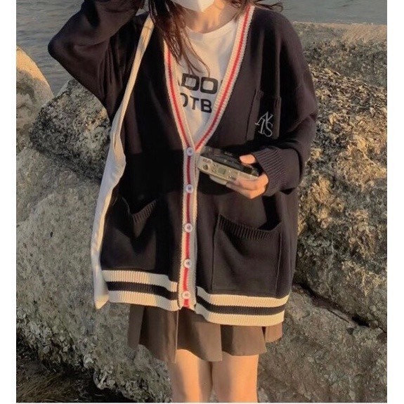 Áo Cardigan Len phong cách học sinh Hàn Quốc  trẻ trung năng động, Áo Len Nữ Hottrend