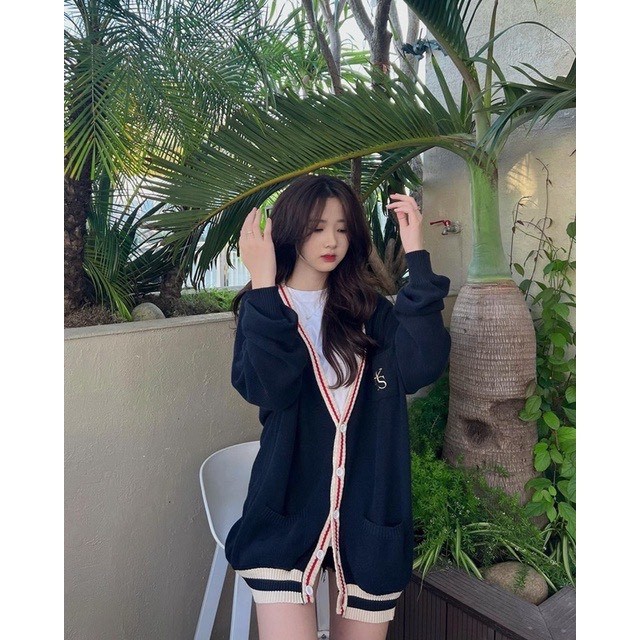 Áo Cardigan Len phong cách học sinh Hàn Quốc  trẻ trung năng động, Áo Len Nữ Hottrend