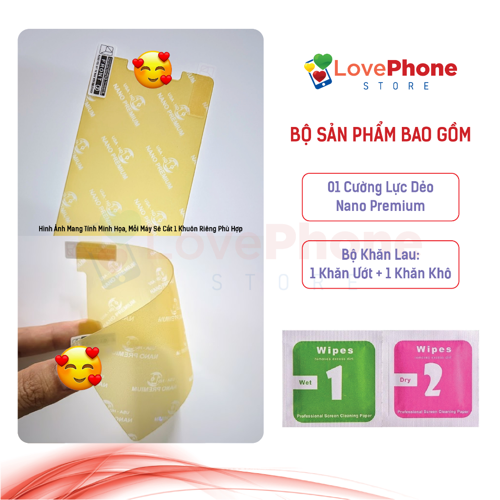 Cường lực LG V60 ThinQ 5G dẻo phủ Nano Premium chống xước bảo vệ màn hình - Love Phone