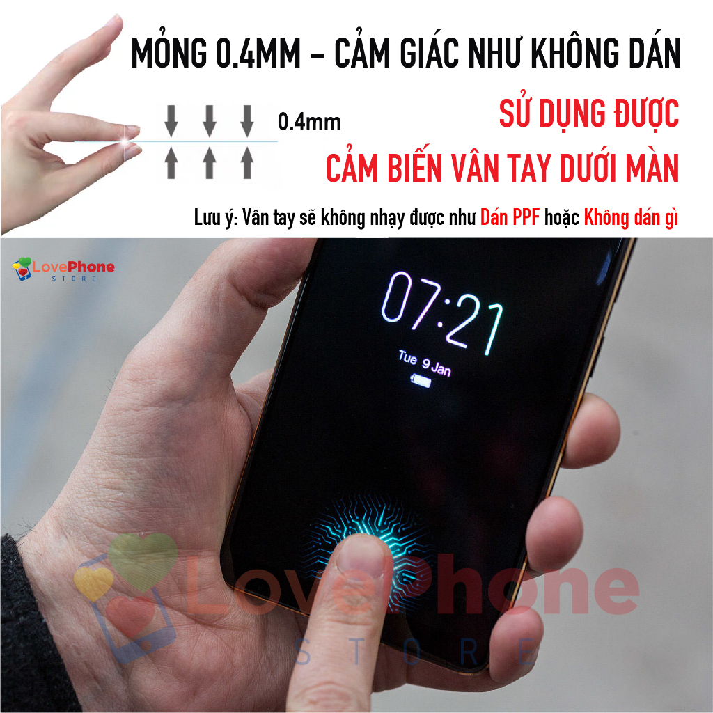 Cường lực LG V60 ThinQ 5G dẻo phủ Nano Premium chống xước bảo vệ màn hình - Love Phone