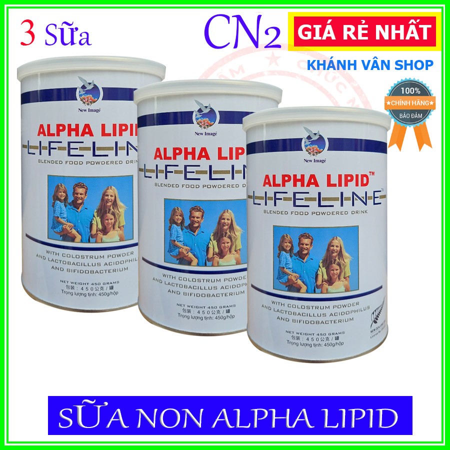 [ 3 HỘP ] Sữa Non Alpha Lipid 450g Nguyên Mã Code Chính Hãng New Zealand