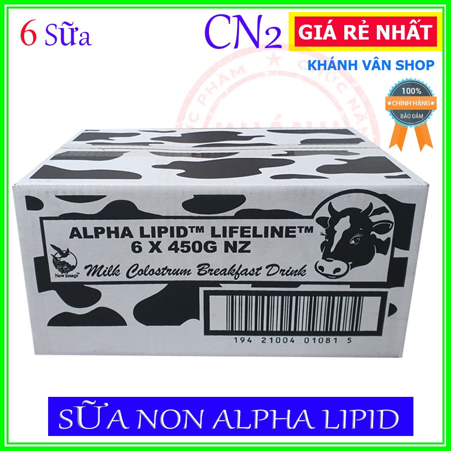 [ 6 HỘP ] Sữa Non Alpha Lipid 450g Nguyên Mã Code Chính Hãng New Zealand