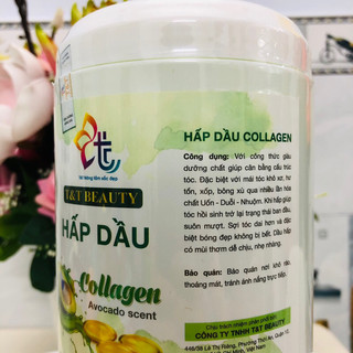 [Hủ 1000ml] Dầu hấp, ủ tóc, xả tóc lạnh (Hương bơ colagen T&T)