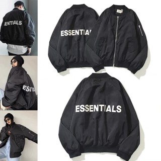Áo khoác Fear of God FOG Essentials Bomber Jacket 3 lớp Jacket Nam Nữ, Áo Bomber ESSENTIALS Cao Cấp chinh hang Gem_store