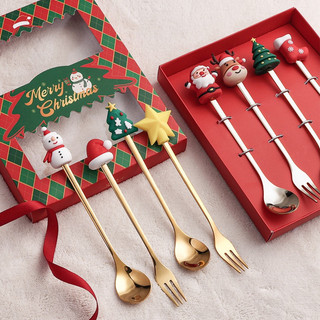 BỘ THÌA DĨA GIÁNG SINH[ Bộ thìa dĩa nox304 noel]