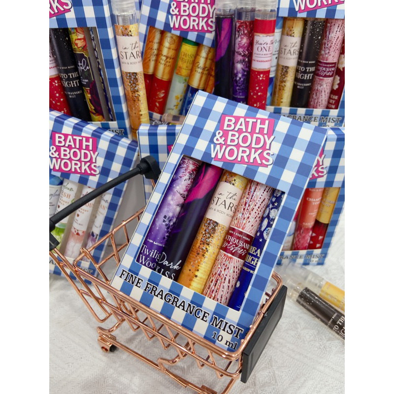 Set body mist Bath and Body Works 5 chai chiết 10mL theo chủ đề
