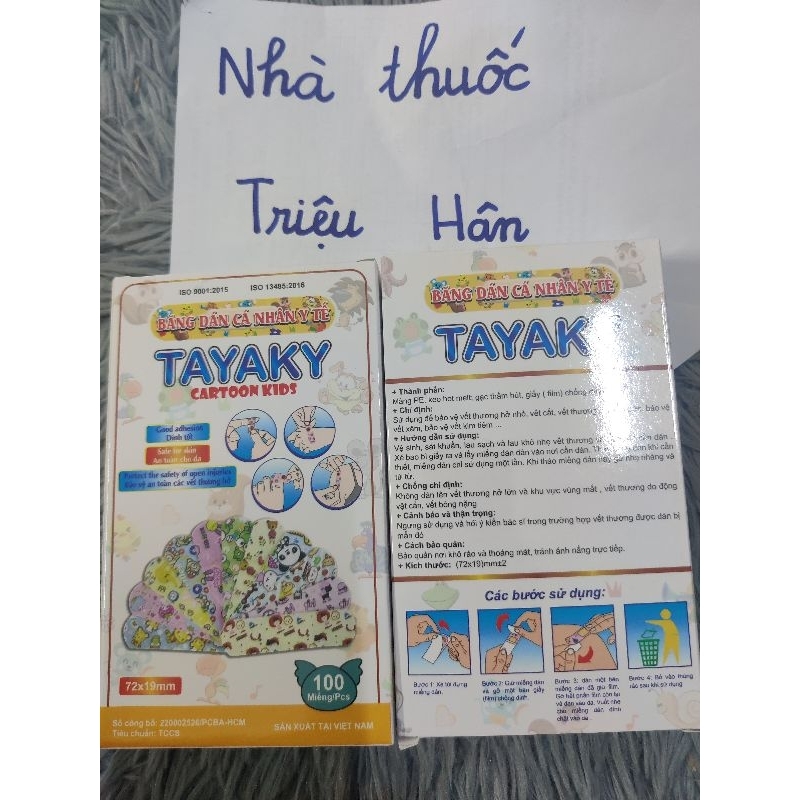 Băng cá nhân nhiều hình dễ thương cho bé, dán chắc hộp 100 cái