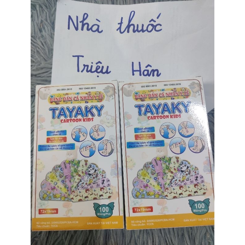 Băng cá nhân nhiều hình dễ thương cho bé, dán chắc hộp 100 cái