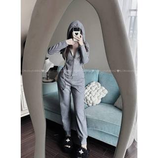 Set bộ thu đông nữ chất len tăm mềm co giãn