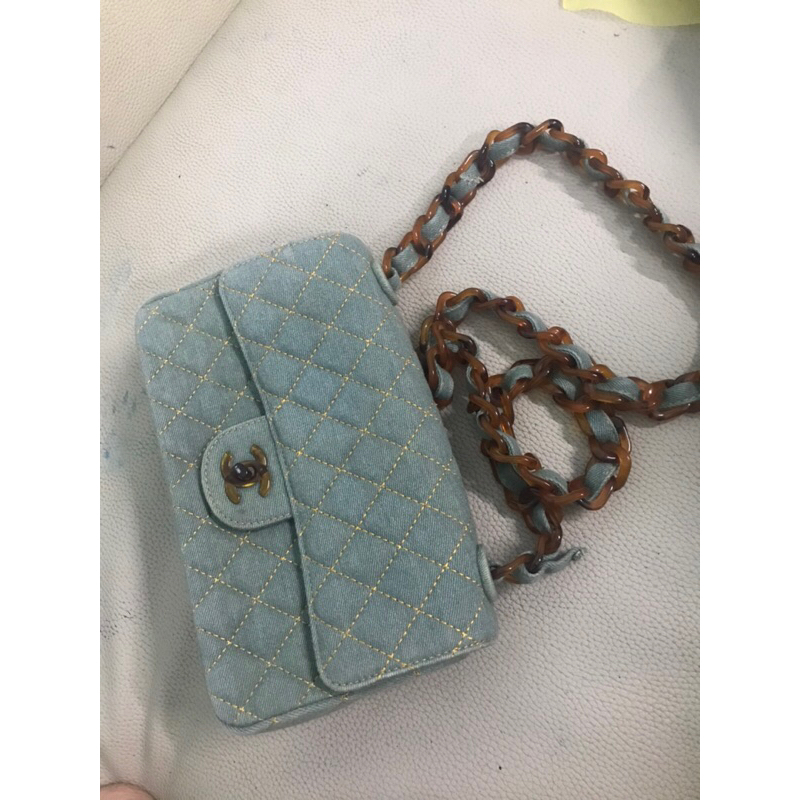 Túi denim classic size25 cm