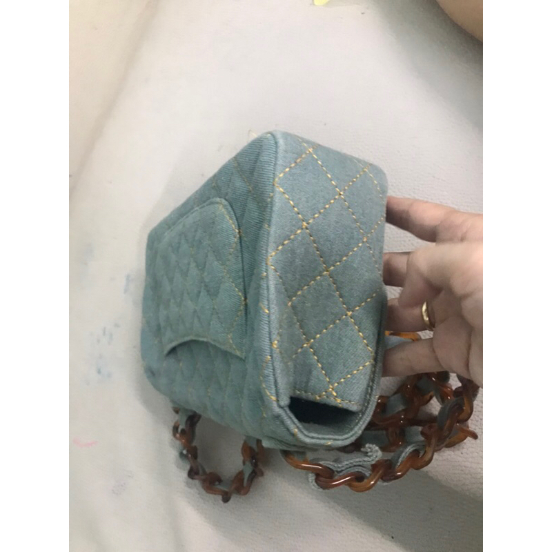 Túi denim classic size25 cm