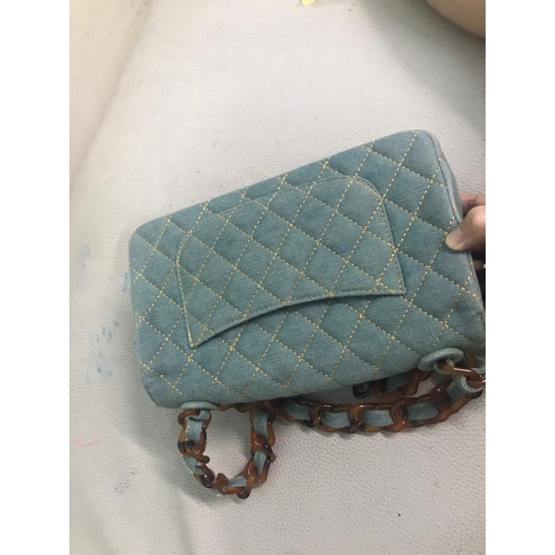 Túi denim classic size25 cm