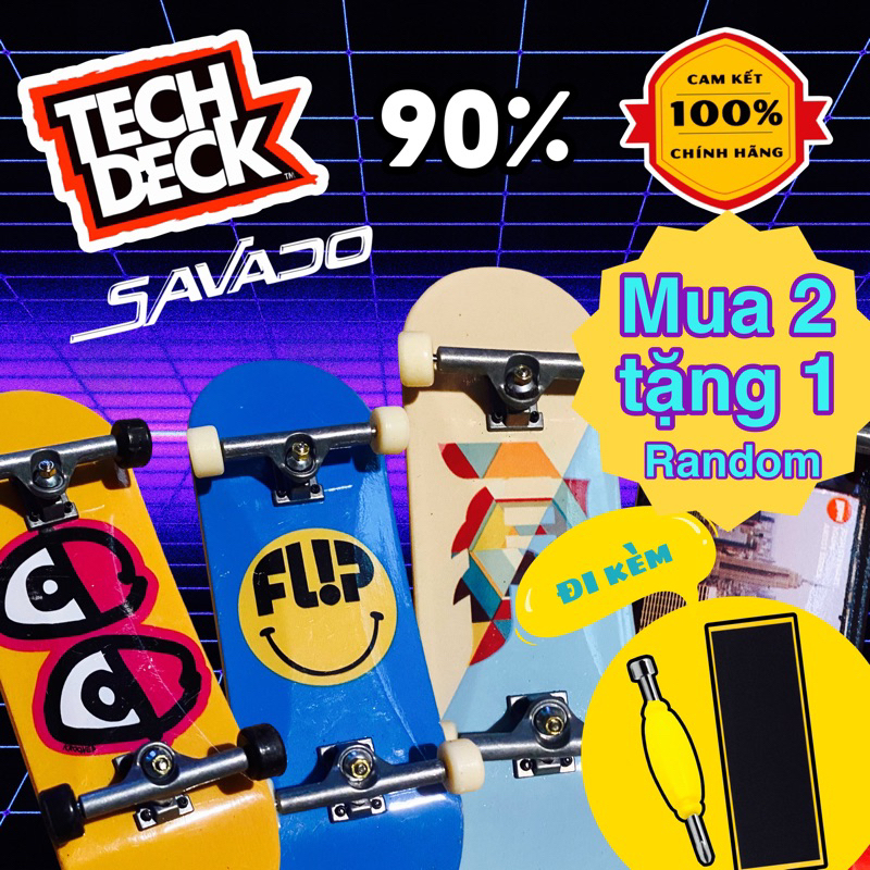 Mới 90%] 32mm Ván trượt ngón tay fingerboard, chính hãng Techdeck