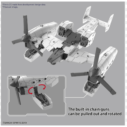 Phụ Kiện Mô Hình Lắp Ráp 30MM Extended Armament Vehicle  Bandai 4573102654441