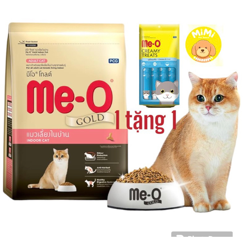 Thức ăn hạt cho mèo lớn và mèo con MeO gold Indoor, Persian, Fit&firm , Kitten) - gói 1.2kg