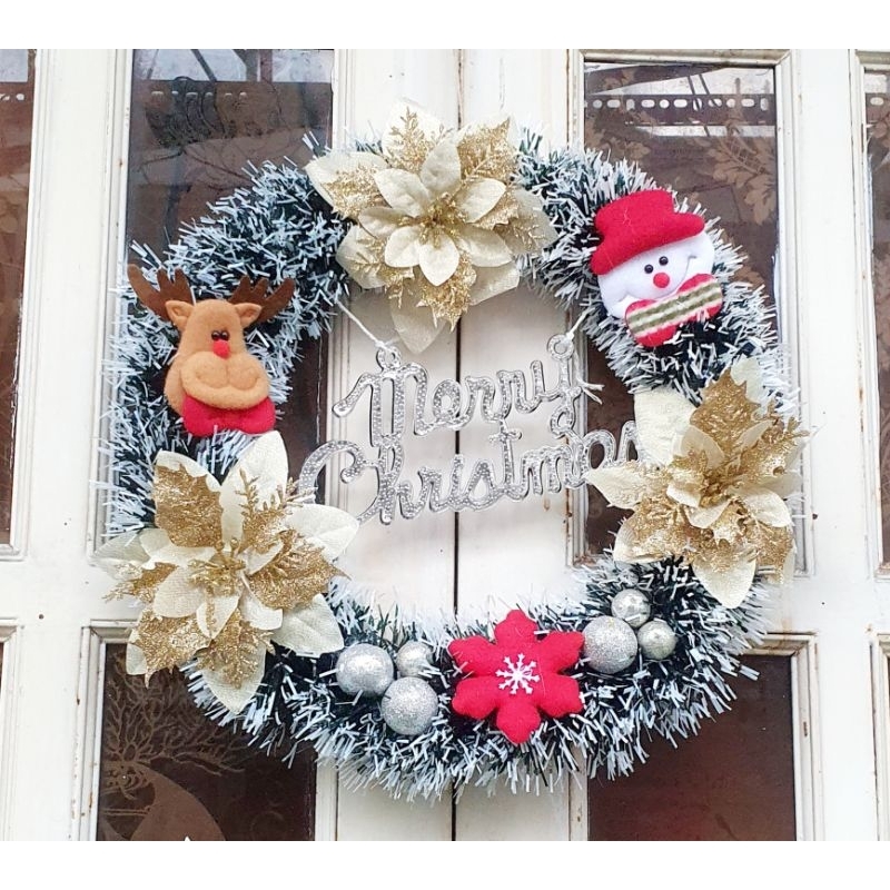 Vòng nguyệt trang trí Noel, giáng sinh nhiều mẫu, nhiều kích thước