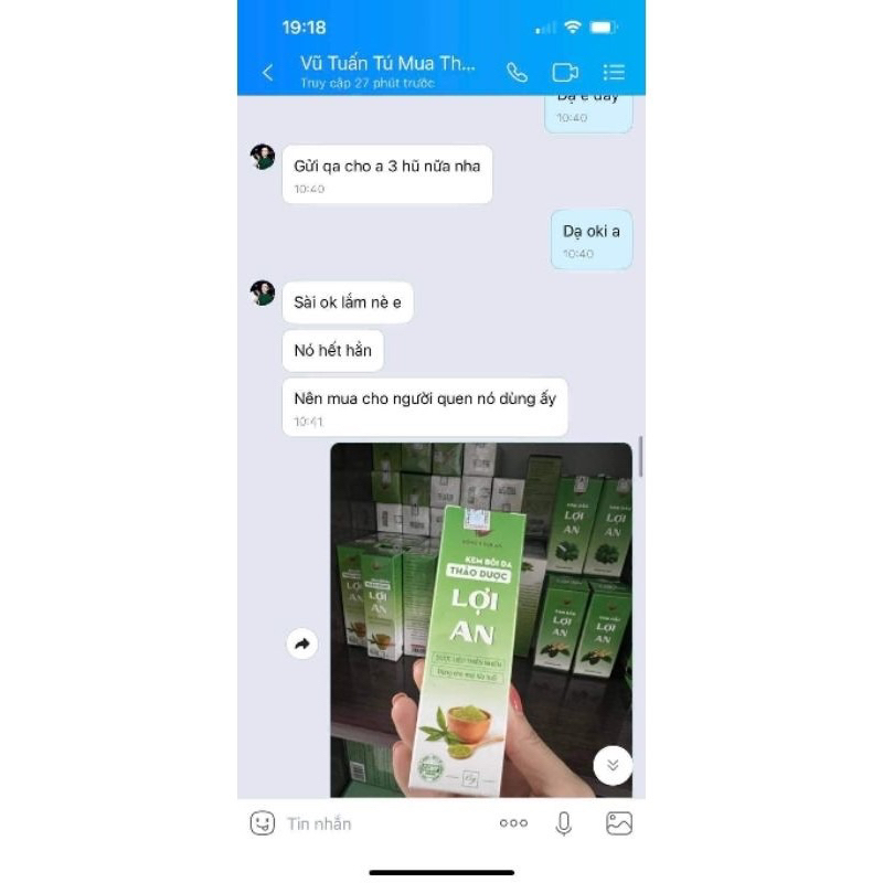 Kem bôi da Lợi An