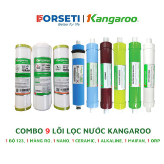 Trọn bộ 9 lõi lọc nước Kangaroo chính hãng dùng cho máy lọc nước Kangaroo KGRP88, KGHP66, KG19A3, KGRP99, KG09A3,...