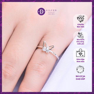 Nhẫn bạc 925 - bướm đính đá white stone butterfly 2331nh ddreamer