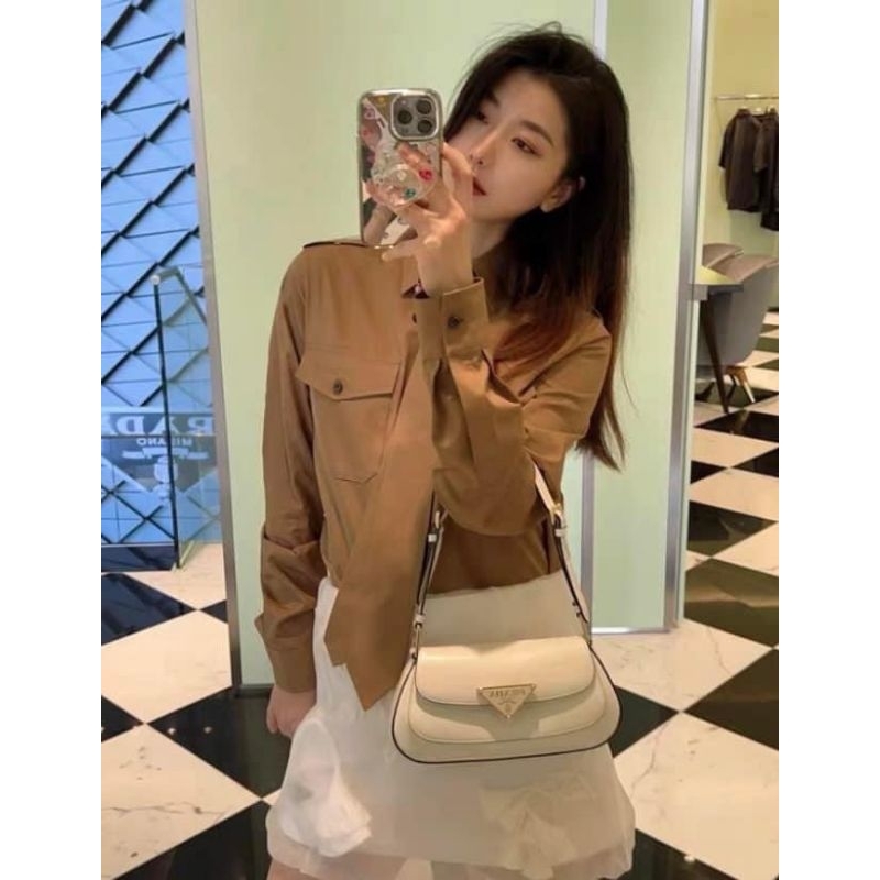 Túi kẹp nách #prada mẫu mới nhất có hộp xịn sò 22cm