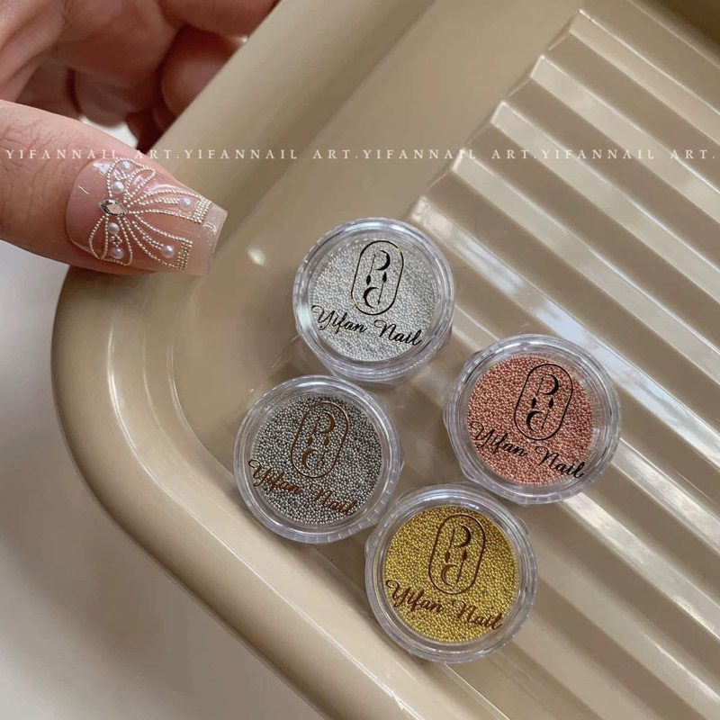 Phụ kiện nails Hũ bi tròn siêu mini 0,4mm trang trí móng