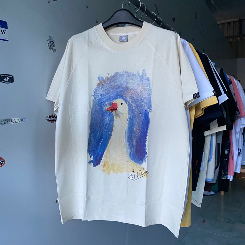 Áo Thun Nowhere Con Vịt Màu Kem