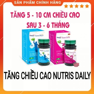 NUTRIS DAILY TEEN GIRL / TEEN BOY Tăng chiều cao vượt trội 2023 cho bé đến 25 tuổi
