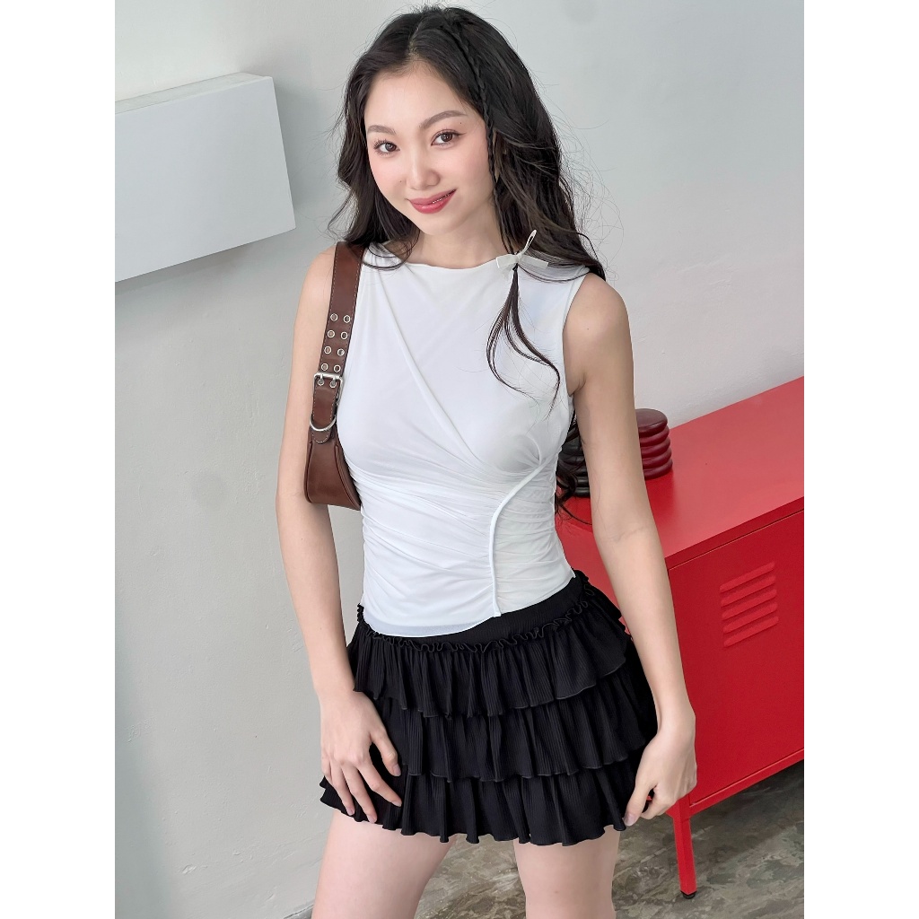 MÌ - CHÂN VÁY NGẮN NHIỀU TẦNG - ISOL SKIRT