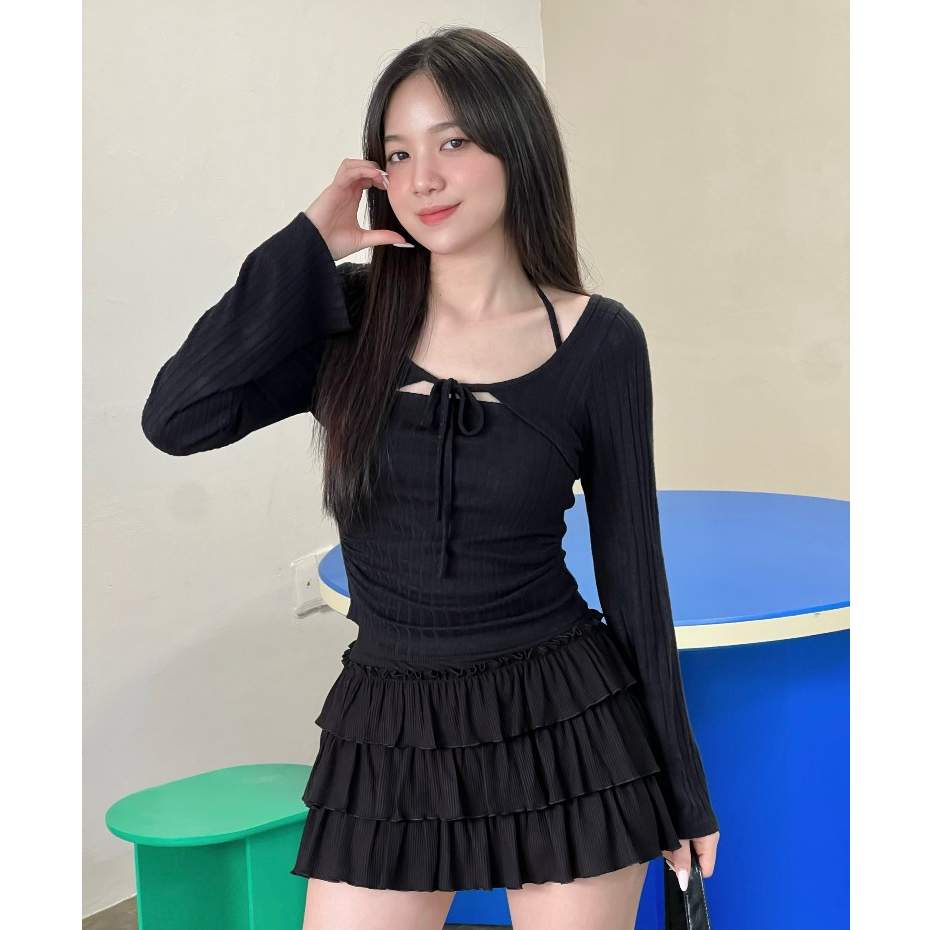 MÌ - CHÂN VÁY NGẮN NHIỀU TẦNG - ISOL SKIRT