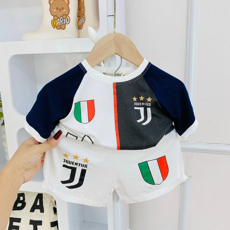 Mã TN89  Bộ Ngắn Tay Thun Lạnh Thể Thao Tay Raglan Cho Bé