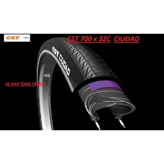 Lốp cst lốp ciudad 700 x 32c 60tpi chống đâm / chống mài mòn