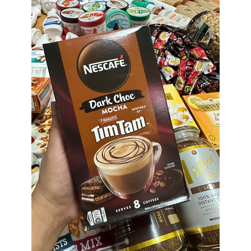 Cafe Mocha Nescafe Timtam Úc cà phê gói - Hộp 8 gói