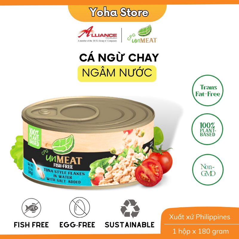 Cá Ngừ Chay Xắt Lát Ngâm Muối 180g - Nhập Khẩu Từ Philippines