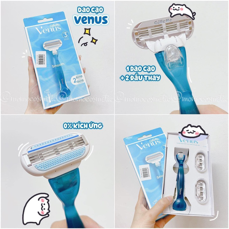Set dao cạo Venus