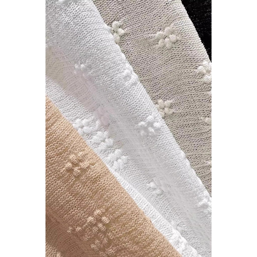 Áo cardigan nữ lưới tay dài hoa nổi , áo carigan trơn xịn co dãn nhiều dễ mix đồ - A88, A66