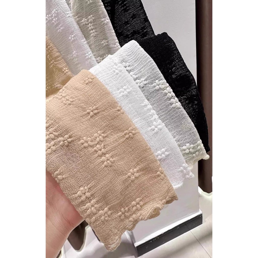 Áo cardigan nữ lưới tay dài hoa nổi , áo carigan trơn xịn co dãn nhiều dễ mix đồ - A88, A66