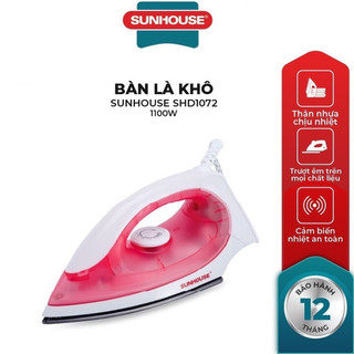 Bàn là sunhouse shd1072, bàn ủi khô sunhouse shd1072 - chính hãng, bh 12 tháng