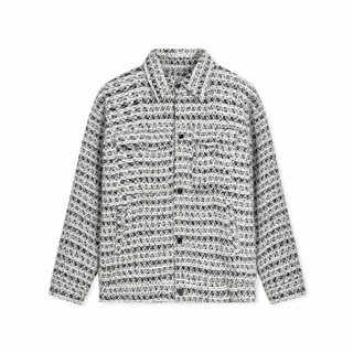 Áo khoác dạ nam Dewens chất liệu dạ TWEED nhập khẩu - Dạ kẻ trắng