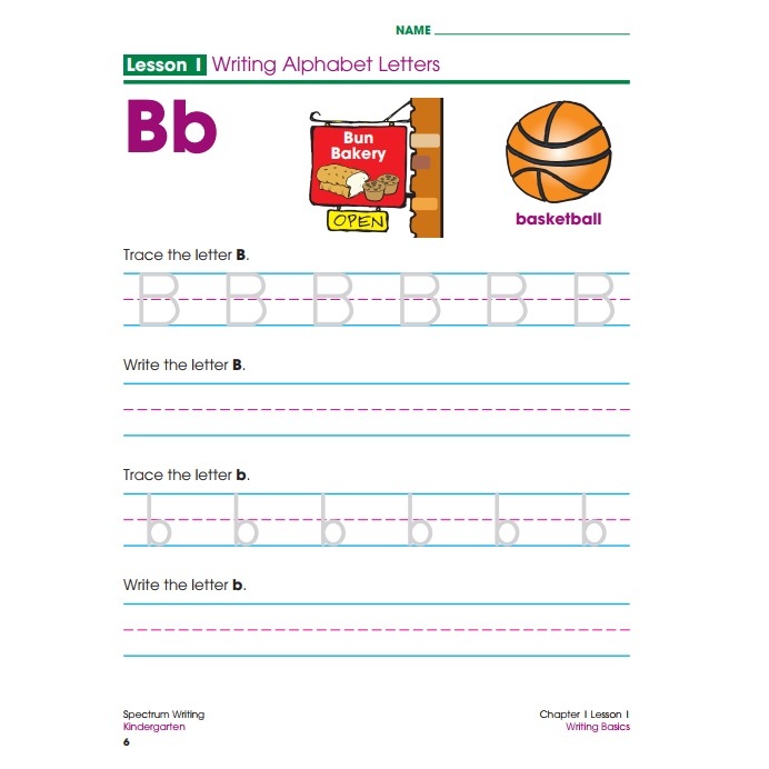 SPECTRUM WRITING GRADE K >>> GRADE 8 In màu đẹp