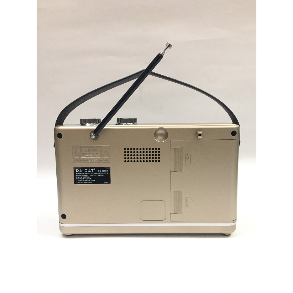 ĐÀI FM Radio DC-666BT- Bluetooth Đa Chức Năng Hỗ trợ thẻ nhớ và Usb mẫu mới Cho người thân yêu-Hàng Chính Hãng