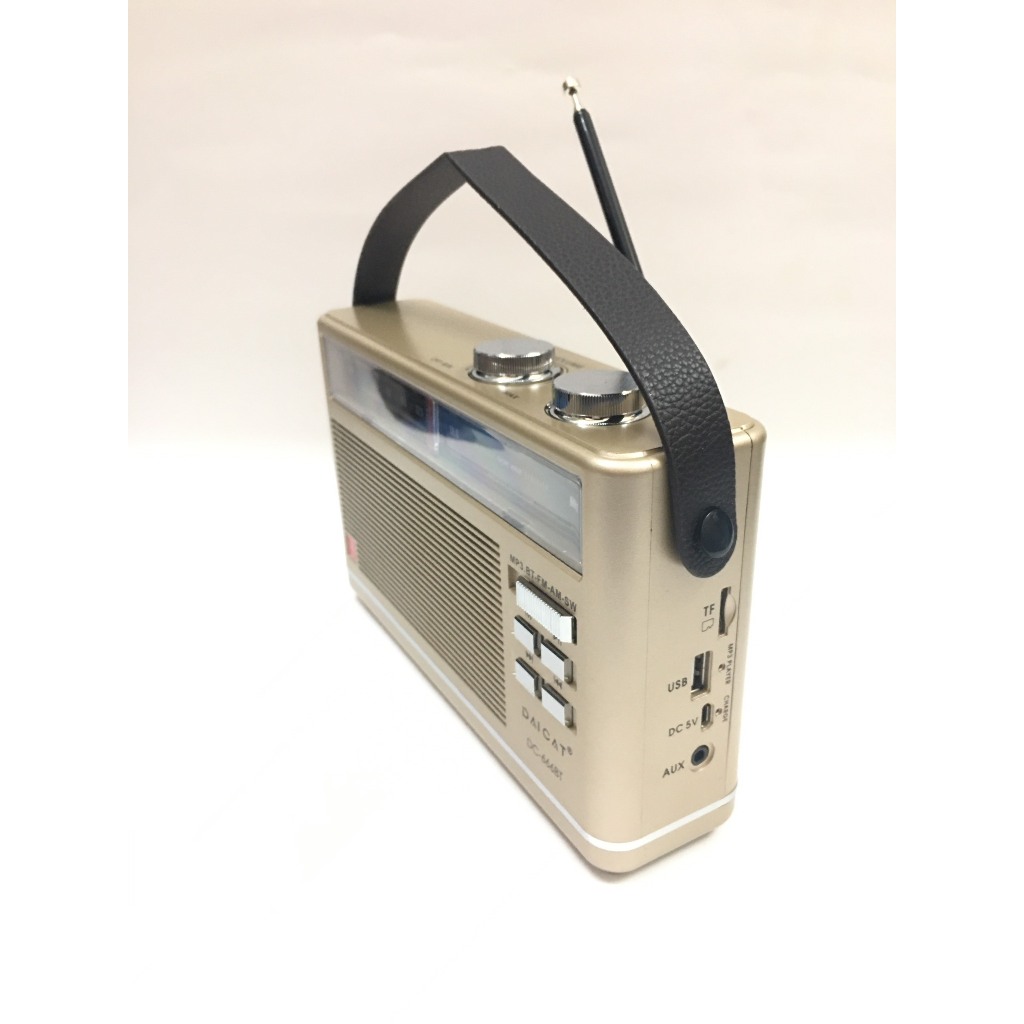 ĐÀI FM Radio DC-666BT- Bluetooth Đa Chức Năng Hỗ trợ thẻ nhớ và Usb mẫu mới Cho người thân yêu-Hàng Chính Hãng