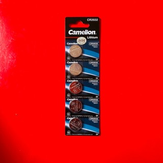 Vỉ 5 viên pin cmos 3V Lithium CR2032 Camelion Chính hãng thay chìa khoá ô tô