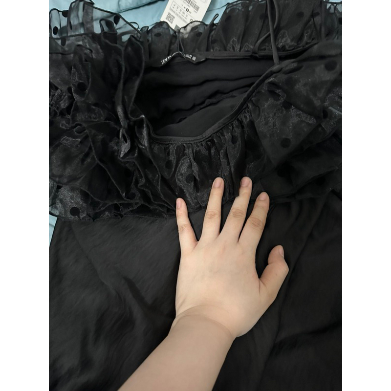 Maxi lụa Zara newtag sz S